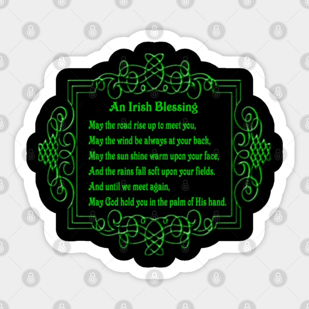 An Irish Blessing. Sticker by sudiptochy29